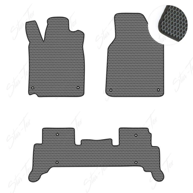Комплект ковриков в салон Star-Tex на Acura ZDX I (2009 - 2013) EVA/Сота малая Серый + Черный - Фото 1 Комплект ковриков в салон Star-Tex на Acura ZDX I (2009 - 2013) EVA/Сота малая Серый + Черный - изображение 1