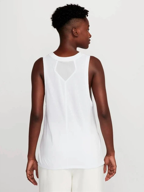 Спортивная майка для фитнеса женская Nike W J Spt Diamond Tank FB4629-100 L Белая (0196972506746) - изображение 8