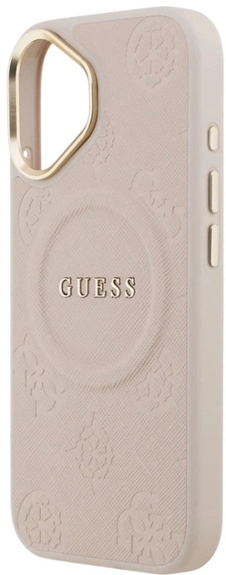 Панель Guess Peony Hot Stamp MagSafe для Apple iPhone 17 Pink (3666339519834) - зображення 5