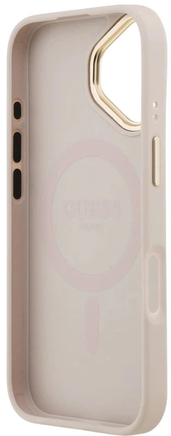 Панель Guess Peony Hot Stamp MagSafe для Apple iPhone 17 Pink (3666339519834) - зображення 6