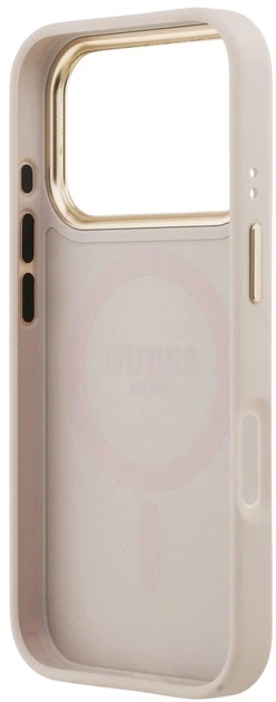 Панель Guess Peony Hot Stamp MagSafe для Apple iPhone 17 Pro Max Pink (3666339519865) - зображення 6