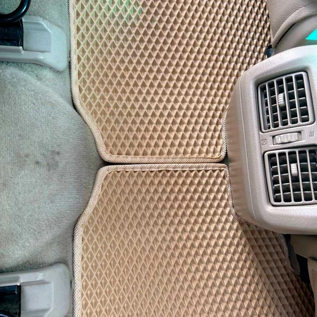 Комплект килимків до салону Star-Tex на Lexus RX II (XU30) (2003 - 2008) ліве кермо EVA/Ромб Чорний - зображення 6