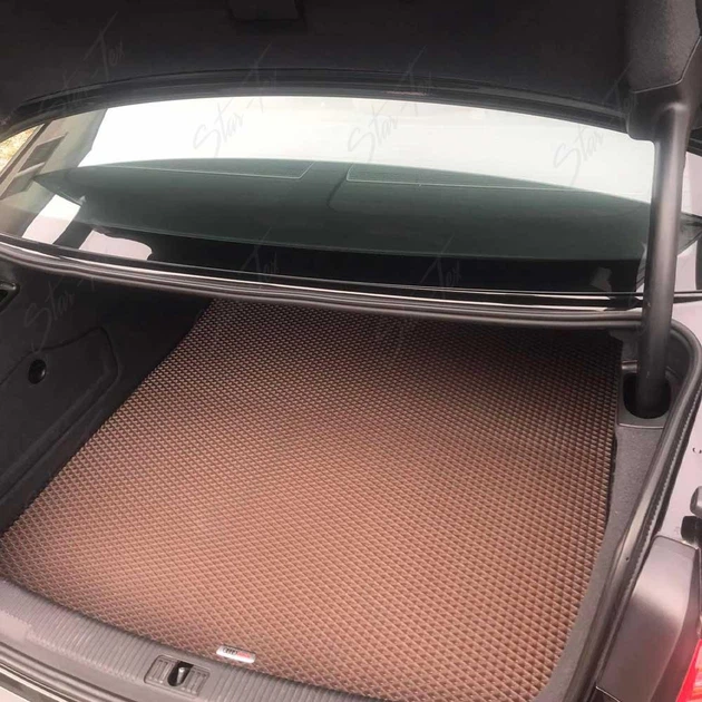 Коврик в багажник Star-Tex на Audi A6 C7 (2011 - 2018) седан EVA/Ромб Черный - изображение 2