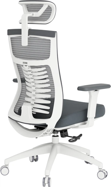 Кресло компьютерное офисное эргономичное OfficePro Balance OC550-W-DG-DG White/Dark Gray - Фото 6 Кресло компьютерное офисное эргономичное OfficePro Balance OC550-W-DG-DG White/Dark Gray - изображение 6