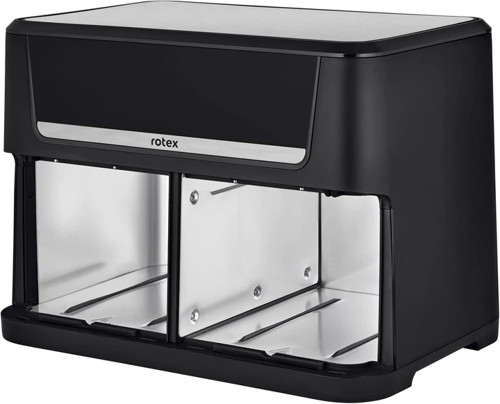 Мультипіч Rotex ROM1210-2XL MultiFry DUO 11 програм 12 л(6+6 л) LED дисплей 2800 Вт Чорний з сірим - зображення 5