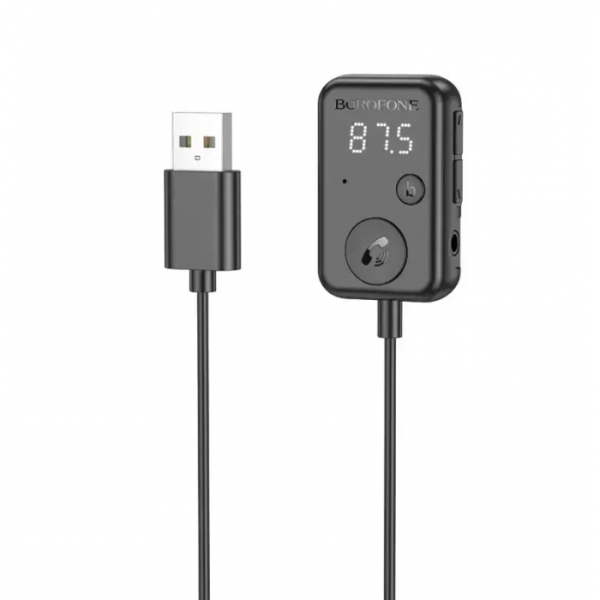 Автомобильный FM модулятор Borofone BC49 June USB трансмиттер с Bluetooth V5.3 - изображение 2