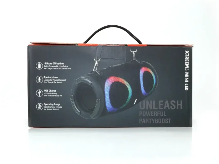 Мінідинамік Bluetooth B5S LED 7983 бездротова колонка Mini-Jack AUX 3.5мм - зображення 5