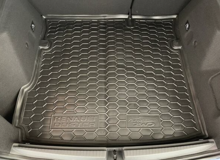 Полиуретановый коврик в багажник Avto-gumm для Renault Duster 2018- (2WD) Рено Дастер - изображение 2
