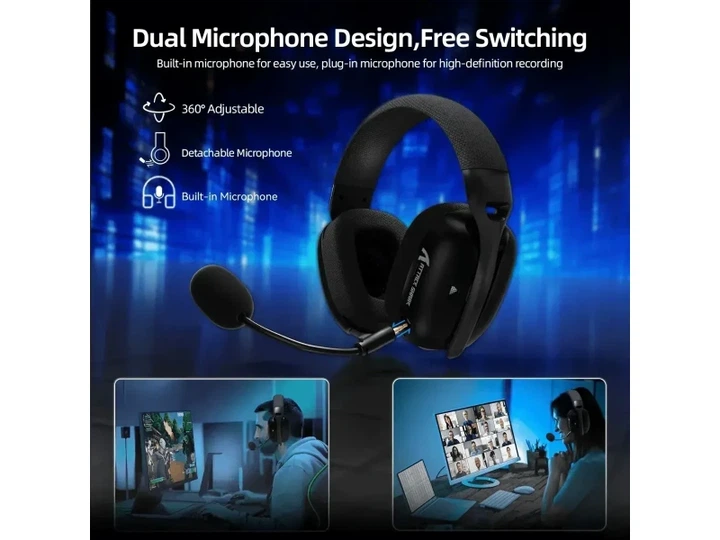 Навушники з мікрофоном Attack Shark L80 PRO Black - изображение 6