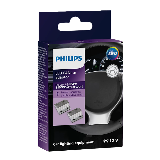 Адаптери опору/обманки PHILIPS LUM12956X2 Canbus для LED ламп R5W/T10/W5W/Feeston (2 шт) - изображение 4