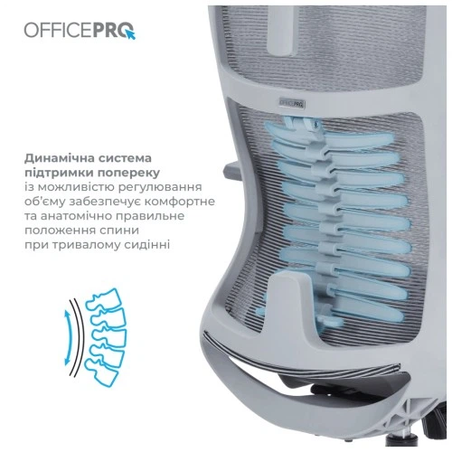 Офисное кресло OfficePro Balance OC620-G-DG-DG (OC620-G-DG-DG) OfficePro OC620-G-DG-DG 905071 - изображение 5