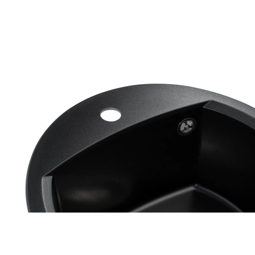Мойка кухонная GRANADO RONDA black shine з сифоном (470*490mm.) (gr2201) GRANADO gr2201 905344 - изображение 5
