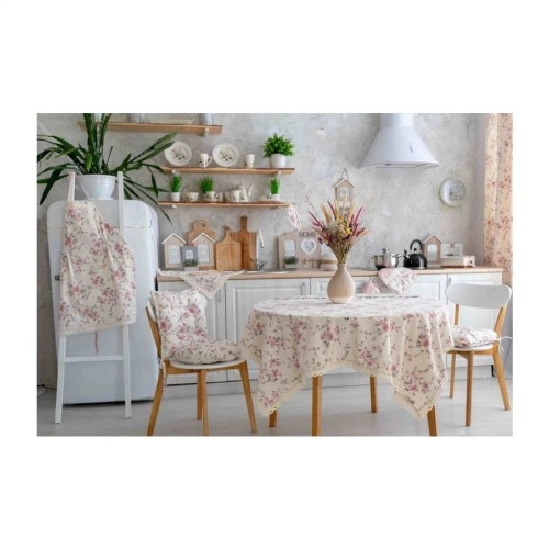 Скатерть Прованс Bella Розы с кружевом 90х90 см (4823093416789) Прованс 4823093416789 923336 - Фото 2 Скатерть Прованс Bella Розы с кружевом 90х90 см (4823093416789) Прованс 4823093416789 923336 - изображение 2