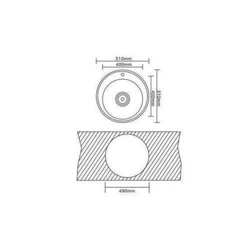 Мойка кухонная Interline RONDO sateen INTERLINE RONDO sateen 904050 - изображение 9