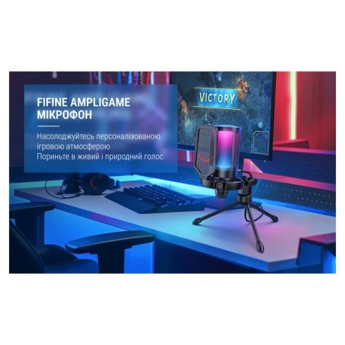 Мікрофон Fifine A6VW Fifine A6VW 1092337 - Фото 10 Мікрофон Fifine A6VW Fifine A6VW 1092337 - зображення 10