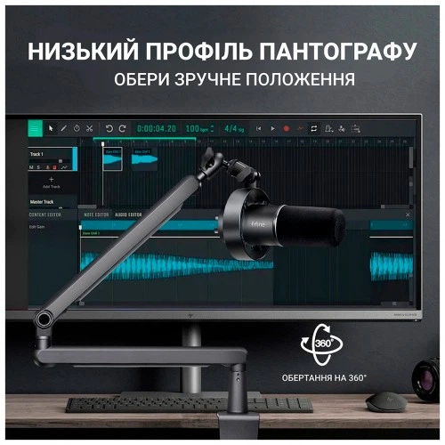 Микрофон Fifine T688 USB/XLR Black (T688) Fifine T688 920838 - Фото 10 Микрофон Fifine T688 USB/XLR Black (T688) Fifine T688 920838 - изображение 10