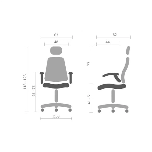 Офисное кресло Аклас Урбино BL Tilt (8040A-1) Черный (Черный) (00136015) АКЛАС 00136015 904608 - изображение 6