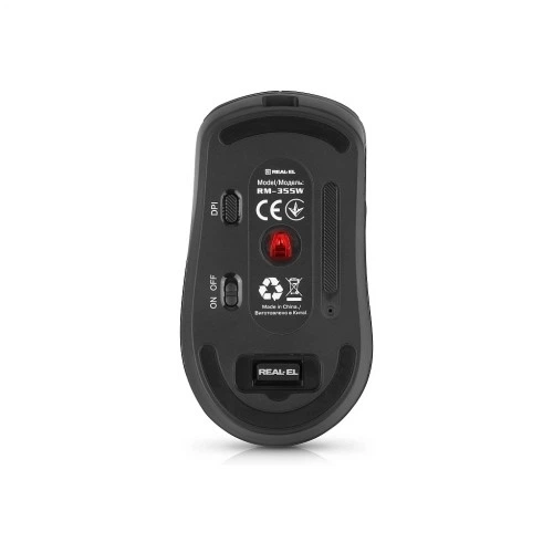 Мышка REAL-EL RM-355W Wireless Black (EL123200054) REAL-EL EL123200054 913306 - изображение 8