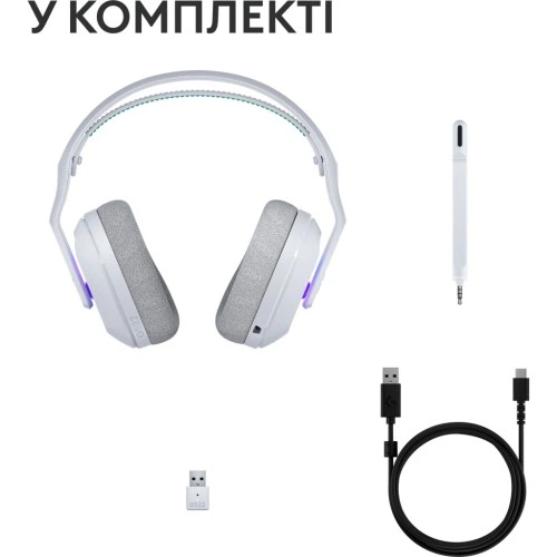 Навушники Logitech G522 Lightspeed Wireless Gaming Headset White (981-001550) Logitech 981-001550 921971 - Фото 3 Навушники Logitech G522 Lightspeed Wireless Gaming Headset White (981-001550) Logitech 981-001550 921971 - зображення 3