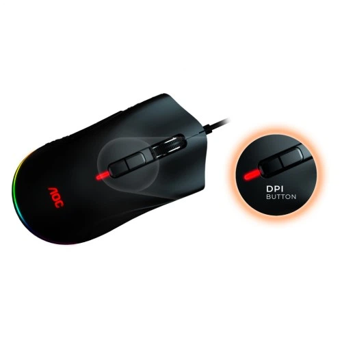 Мышка AOC GM530 RGB PMW3389 Kailh switch USB Black (GM530B) AOC GM530B 910865 - изображение 6