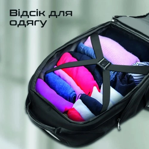 Рюкзак для ноутбука Promate 15.6" Rover-TR black + tablet pocket (crampack-tr.black) Promate crampack-tr.black 915636 - Фото 7 Рюкзак для ноутбука Promate 15.6" Rover-TR black + tablet pocket (crampack-tr.black) Promate crampack-tr.black 915636 - изображение 7