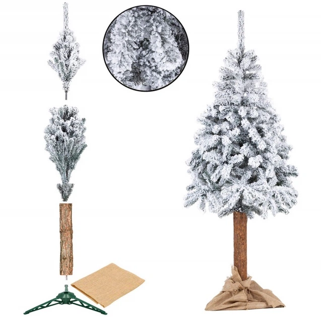 Штучна ялинка Springos Сніжна ялина на стовбурі 220 см (5908455303811) - зображення 4