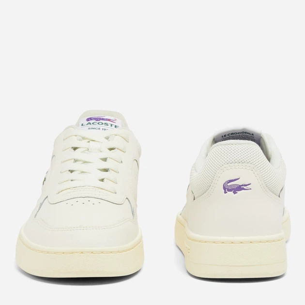 Чоловічі кросівки шкіряні Lacoste 620662277 47 Молочні (1159852285) - зображення 4