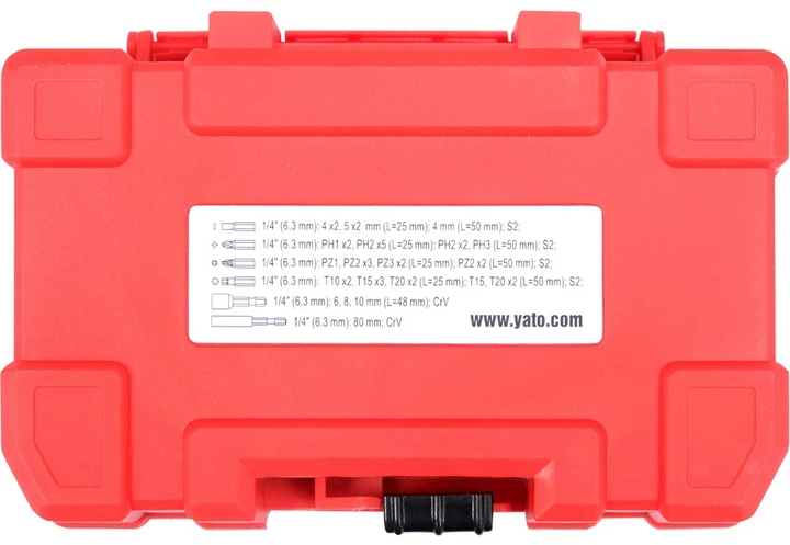 Набір насадок Yato YT-04616 ударних викруткових 37 шт (5906083114168) - зображення 5
