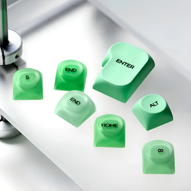 Комплект кейкапів XVX Green Jelly для клавіатури, 132 штуки - зображення 5