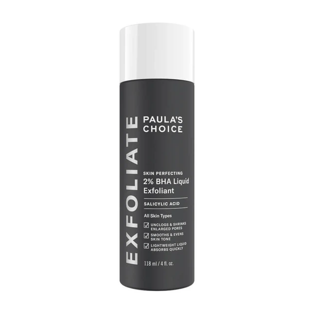 Эксфолиант Paula's Choice Skin Perfecting 2% BHA Liquid Exfoliant с салициловой кислотой 118 мл. Тоник - Фото 1 Эксфолиант Paula's Choice Skin Perfecting 2% BHA Liquid Exfoliant с салициловой кислотой 118 мл. Тоник - изображение 1