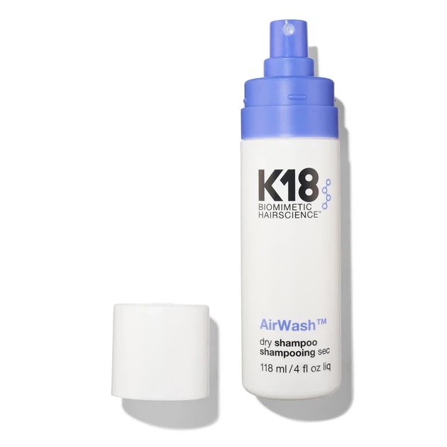 Неаэрозольный сухой шампунь K18 AirWash Dry Shampoo 118 ml - Фото 2 Неаэрозольный сухой шампунь K18 AirWash Dry Shampoo 118 ml - изображение 2
