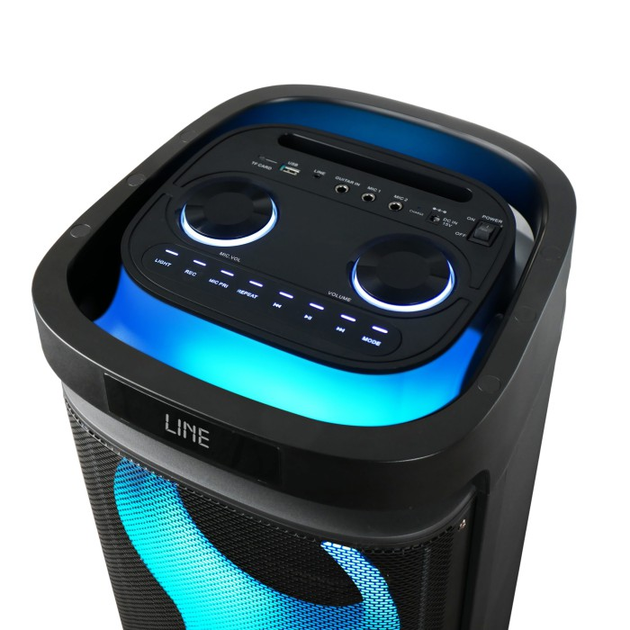 Bluetooth колонка GD-2890 з акумулятором і двома мікрофонами - Фото 4 Bluetooth колонка GD-2890 з акумулятором і двома мікрофонами - зображення 4