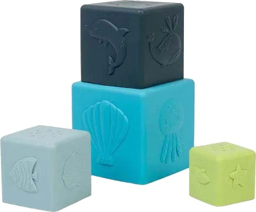 Конструктор Bigjigs Toys складання блоків 4 елементи 3000017 (691621850169) - зображення 3