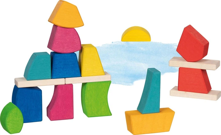 Дерев'яний конструктор Goki Creo 14 елементів 5220320 (4013594583558) - зображення 4