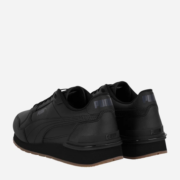 Мужские кроссовки кожаные Puma St Runner V4 L 39906812 5903419771026 42.5 28 см Черные (5903419771095) - изображение 4