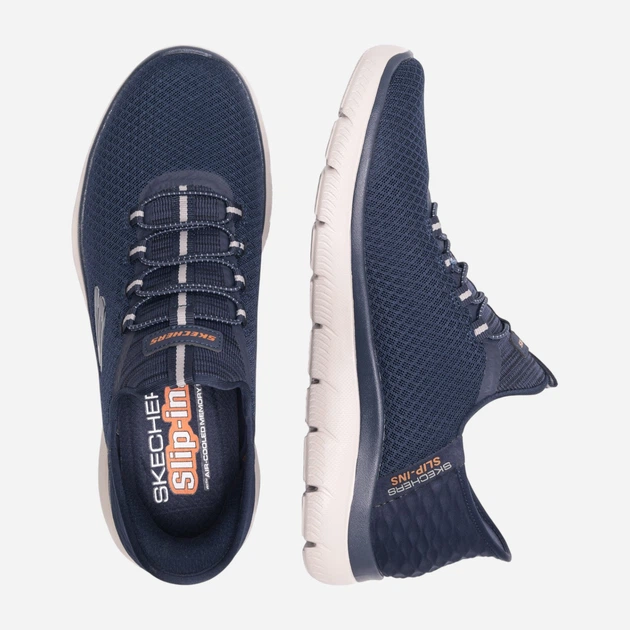 Мужские кроссовки Skechers Summits Slip Ins 232457 NVY 5905588465706 41 26.5 см Синие (5905588465720) - изображение 4