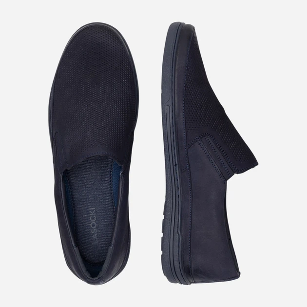 Мужские слипоны кожаные Lasocki VICTOR4-15 MI08 5903698306131 40 26 см Синие (5903698306186) - Фото 6 Мужские слипоны кожаные Lasocki VICTOR4-15 MI08 5903698306131 40 26 см Синие (5903698306186) - изображение 6