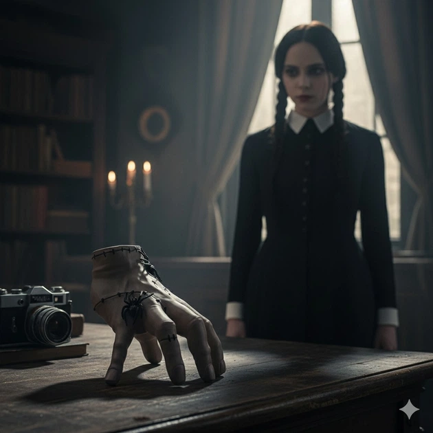 Игрушка Рука Вещь Рич с паукамиТрантулами из сериала Венздей Телесный (28422) - изображение 7