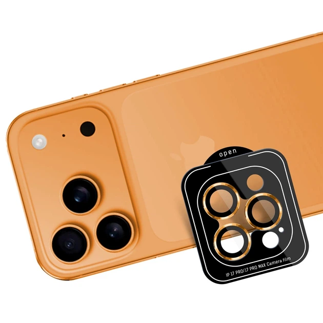 Szkło hartowane 3MK Lens Protection Pro do Apple iPhone 17 Pro / 17 Pro Max Orange (5903108670050) - obraz 5