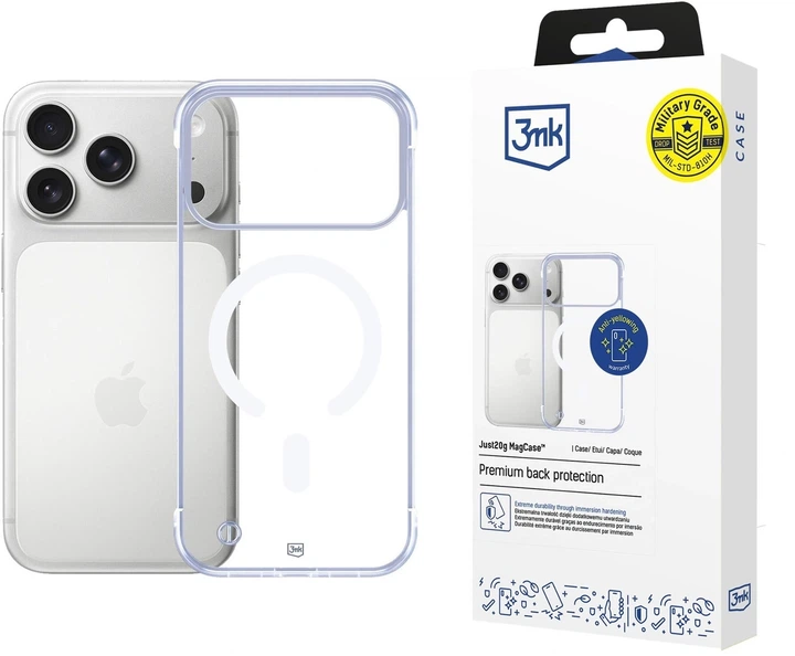 Панель 3MK Just20g MagCase для Apple iPhone 17 Pro Max Clear (5903108665094) - зображення 7