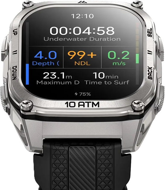 Смарт-часы Kospet Tank M4 Silver - изображение 5