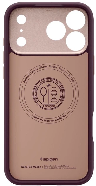 Панель Spigen Nano Pop Mag MagSafe для Apple iPhone 17 Pro Max Burgundy (8800283313932) - зображення 5