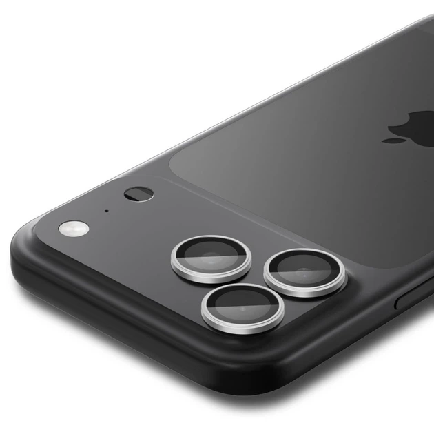 Szkło hartowane Spigen Optik Pro GLAS.TR ”EZ FIT” 2-pack do Apple iPhone 17 Pro / 17 Pro Max Silver (8800283312577) - obraz 6