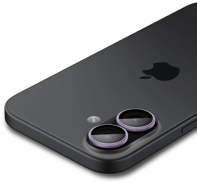 Szkło hartowane Spigen Optik Pro GLAS.TR ”EZ FIT” 2-pack do Apple iPhone 16 / 16 Plus / 17 Purple (8800283312607) - obraz 6
