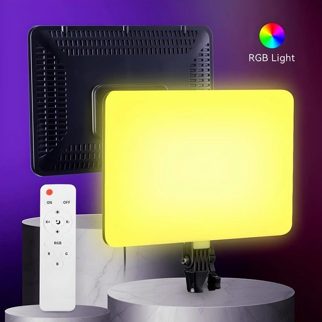 Лампа видеосвет LED RGB для фотосъемки и видеосъемки 352 светодиода 2700K-6000K с пультом управления - Фото 2 Лампа видеосвет LED RGB для фотосъемки и видеосъемки 352 светодиода 2700K-6000K с пультом управления - изображение 2