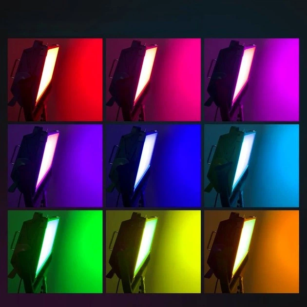 Лампа LED RGB для фотосъемки с регулировкой цвета 2800K-9900K мощность 300Вт яркость 30000лм управление DMX512 - Фото 6 Лампа LED RGB для фотосъемки с регулировкой цвета 2800K-9900K мощность 300Вт яркость 30000лм управление DMX512 - изображение 6