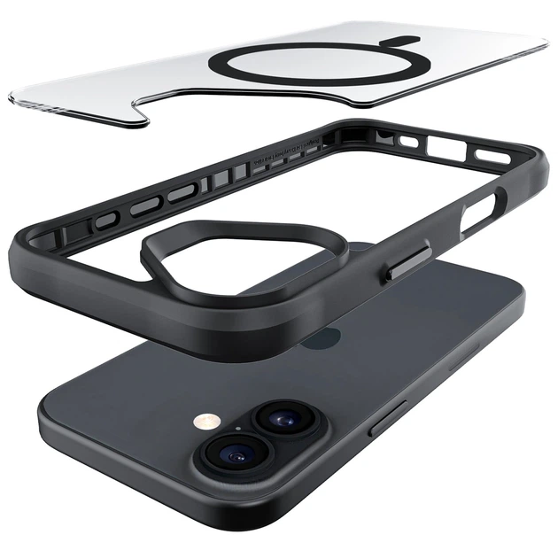 Панель 3MK Satin Armor MagCase для Apple iPhone 17 Black (5903108664509) - зображення 3