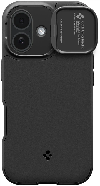 Панель Spigen Optik Armor MagSafe для Apple iPhone 17 Black (8800283311167) - зображення 2