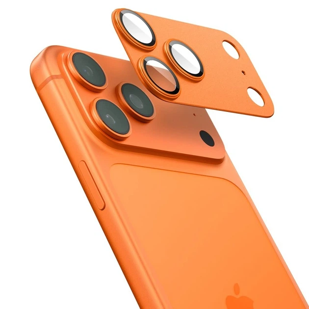 Szkło hartowane Spigen Optik Pro XL do Apple iPhone 17 Pro Max Orange (8800283317824) - obraz 2