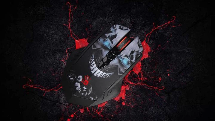 Миша A4Tech Bloody R80 Plus Black Skull - зображення 4